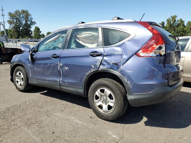 2HKRM4H36DH607448 - 2013 HONDA CR-V LX BLUE photo 2