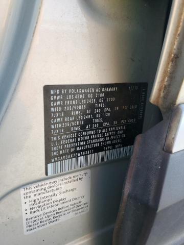 WVGAV3AX7EW563811 - 2014 VOLKSWAGEN TIGUAN S 银色 照片 13