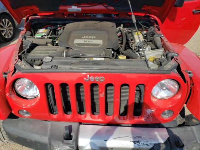 1C4HJWEG9FL771864 - 2015 JEEP WRANGLER U SAHARA RED photo 11