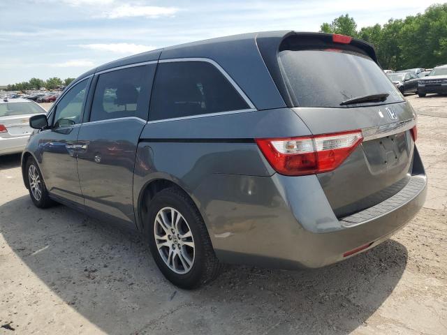5FNRL5H64CB037367 - 2012 HONDA ODYSSEY EXL GRAY photo 2
