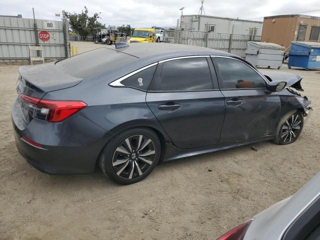 JHMFE1F71NX001001 - 2022 HONDA CIVIC EX GRAY photo 3