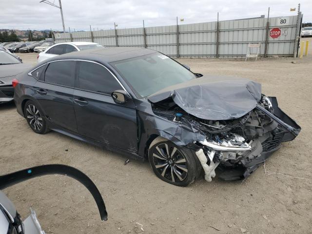 JHMFE1F71NX001001 - 2022 HONDA CIVIC EX GRAY photo 4