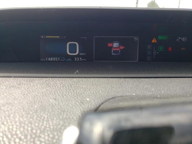 JTDKBRFU9J3600498 - 2018 TOYOTA PRIUS BLACK photo 9