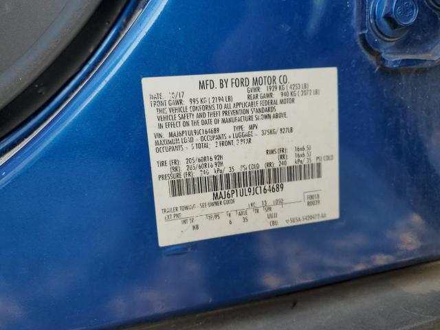 MAJ6P1UL9JC164689 - 2018 FORD ECOSPORT SE 蓝色 照片 14