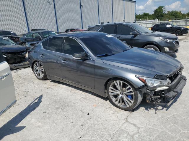 JN1EV7AR2JM437122 - 2018 INFINITI Q50 LUXE SILVER photo 4