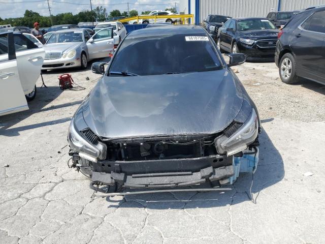 JN1EV7AR2JM437122 - 2018 INFINITI Q50 LUXE SILVER photo 5