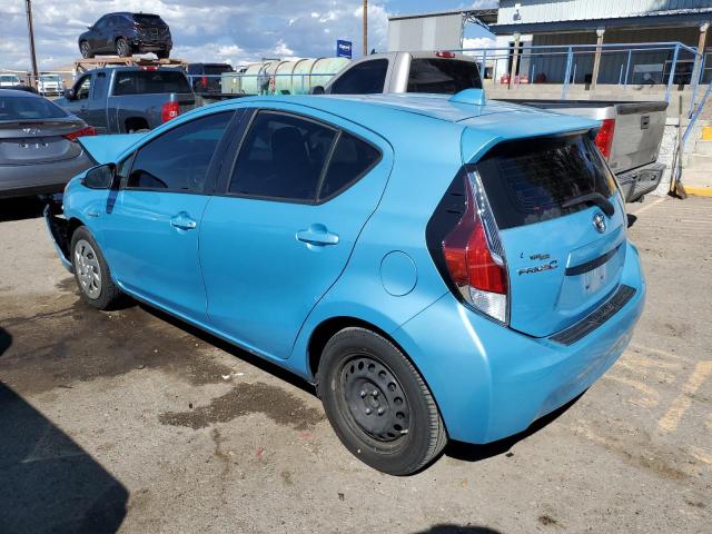 JTDKDTB33G1120353 - 2016 TOYOTA PRIUS C BLUE photo 2