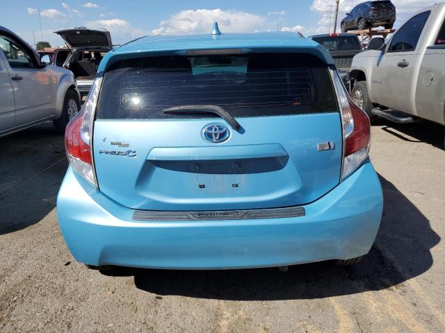 JTDKDTB33G1120353 - 2016 TOYOTA PRIUS C BLUE photo 6