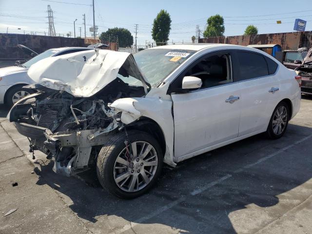 3N1AB7AP6FY243638 - 2015 NISSAN SENTRA S WHITE photo 1