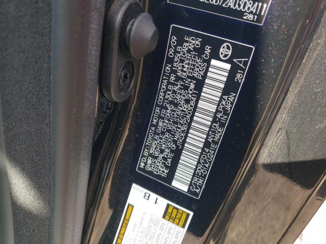 JTKDE3B72A0308411 - 2010 TOYOTA SCION TC შავი ფოტო 12