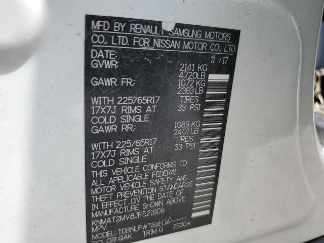 KNMAT2MV8JP521909 - 2018 NISSAN ROGUE S Ağ foto 14