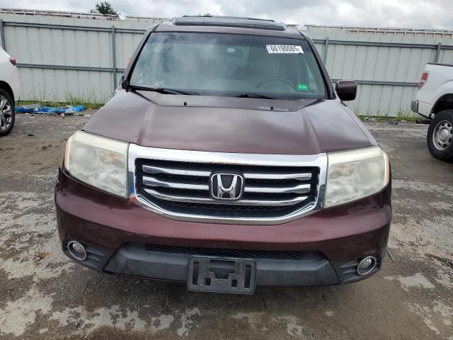 5FNYF3H5XCB013881 - 2012 HONDA PILOT EXL მუქწითელი ფოტო 5