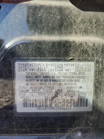 3N1AB7APXJY228519 - 2018 NISSAN SENTRA S BLACK photo 12