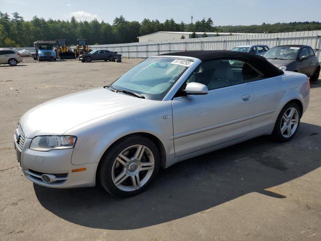 WAUDF48H77K020274 - 2007 AUDI A4 2.0T CABRIOLET QUATTRO SILVER photo 1