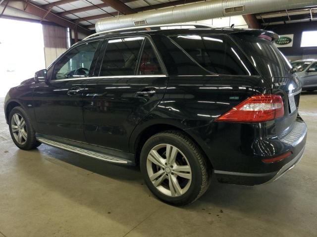 4JGDA5HB8CA022906 - 2012 MERCEDES-BENZ ML 350 4MATIC BLACK photo 2