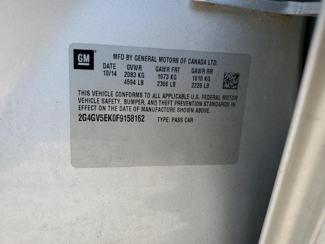 2G4GV5EK0F9158162 - 2015 BUICK REGAL 棕色 照片 12