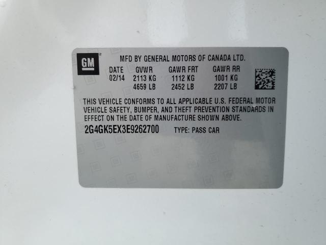 2G4GK5EX3E9262700 - 2014 BUICK REGAL 白色 照片 13