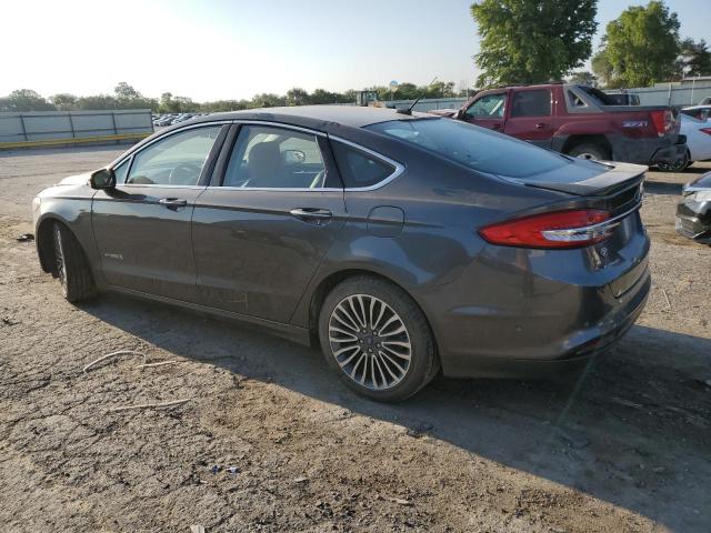 3FA6P0RU6HR368518 - 2017 FORD FUSION TITANIUM HEV GRAY photo 2