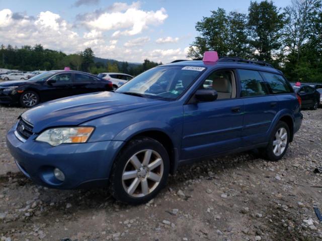 4S4BP61CX77341127 - 2007 SUBARU LEGACY OUTBACK 2.5I BLUE photo 1