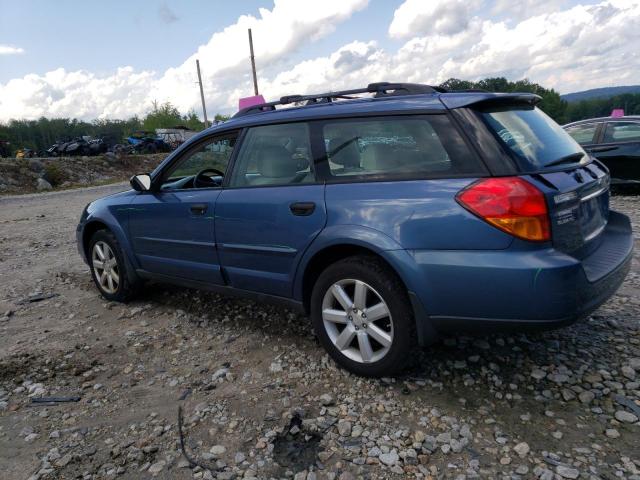 4S4BP61CX77341127 - 2007 SUBARU LEGACY OUTBACK 2.5I BLUE photo 2