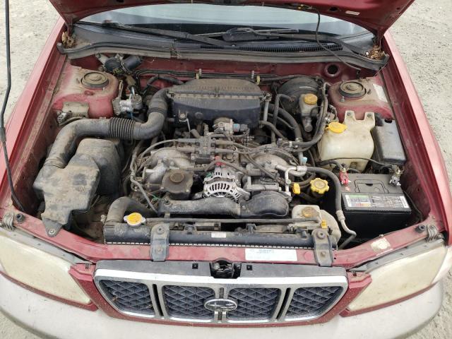 JF1SF65501H735374 - 2001 SUBARU FORESTER S RED photo 12