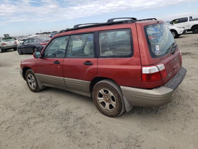 JF1SF65501H735374 - 2001 SUBARU FORESTER S RED photo 2