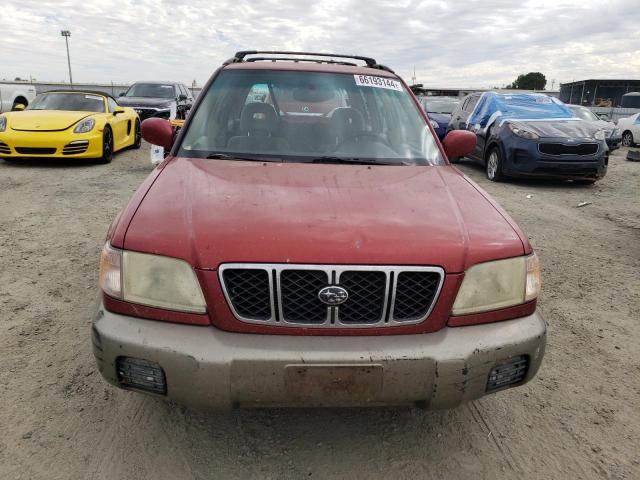 JF1SF65501H735374 - 2001 SUBARU FORESTER S RED photo 5