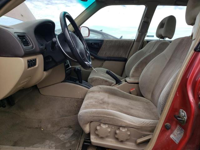 JF1SF65501H735374 - 2001 SUBARU FORESTER S RED photo 7