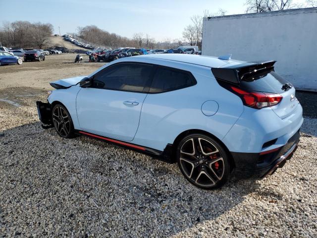 KMHT36AH8LU005368 - 2020 HYUNDAI VELOSTER N BLUE photo 2