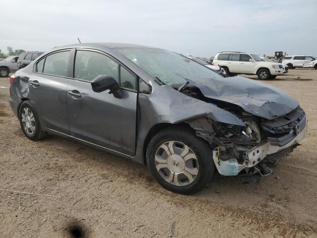 JHMFB4F26CS010124 - 2012 HONDA CIVIC HYBRID GRAY photo 4