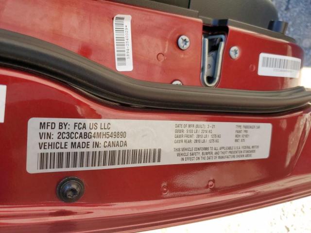 2C3CCABG4MH549890 - 2021 CHRYSLER 300 S RED photo 12