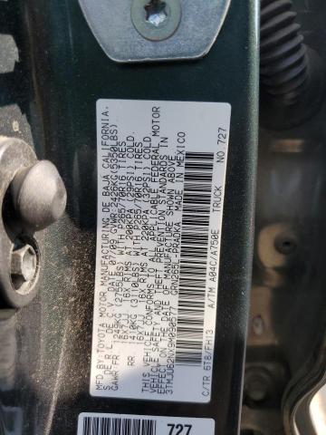 3TMJU62NX9M090577 - 2009 TOYOTA TACOMA DOUBLE CAB PRERUNNER GRAY photo 12