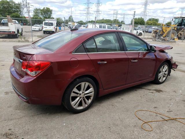 1G1PG5SBXF7185768 - 2015 CHEVROLET CRUZE LTZ BURGUNDY photo 3