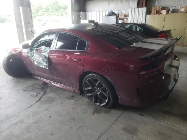 2C3CDXCT8KH722206 - 2019 DODGE CHARGER R/T RED photo 2