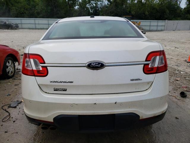 1FAHP2EWXAG151370 - 2010 FORD TAURUS SEL WHITE photo 6