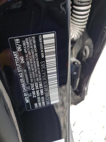 WDDWF8EB3LR547383 - 2020 MERCEDES-BENZ C 300 4MATIC BLACK photo 12