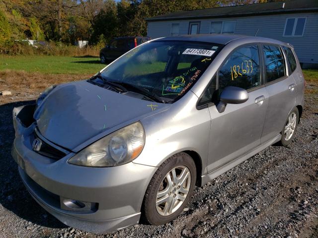 JHMGD38688S026356 - 2008 HONDA FIT SPORT SILVER photo 2