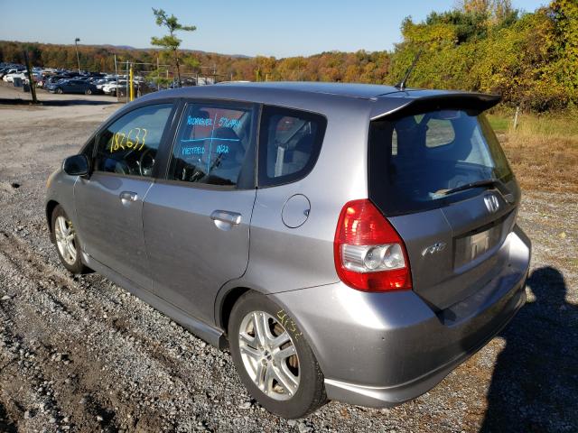 JHMGD38688S026356 - 2008 HONDA FIT SPORT SILVER photo 3