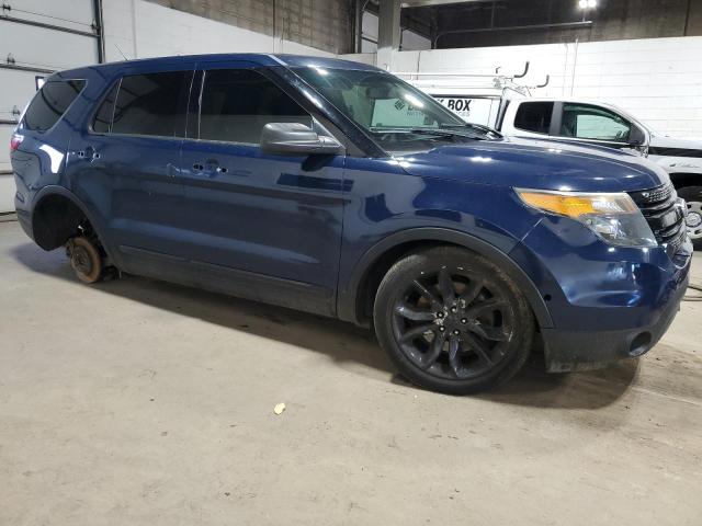 1FM5K8AR9DGC82885 - 2013 FORD EXPLORER POLICE INTERCEPTOR 蓝色 照片 4