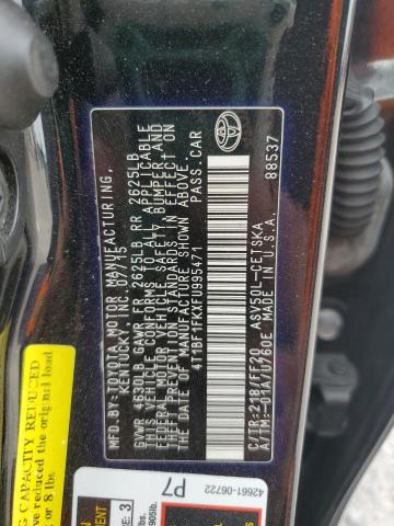 4T1BF1FKXFU995471 - 2015 TOYOTA CAMRY LE BLACK photo 13