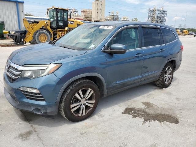 5FNYF5H54GB008421 - 2016 HONDA PILOT EXL BLUE photo 1