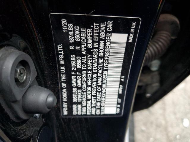 SHHFK7H40MU408539 - 2021 HONDA CIVIC SPORT 黑色 照片 10