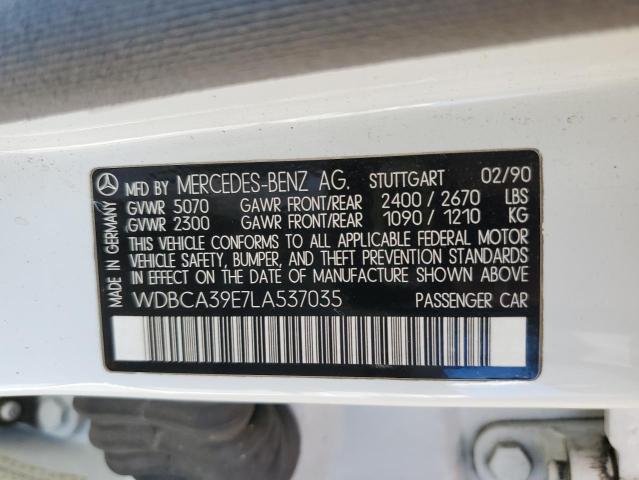 WDBCA39E7LA537035 - 1990 MERCEDES-BENZ 560 SEL WHITE photo 12