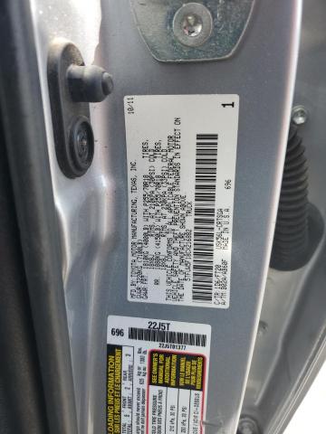 5TFUW5F18CX216882 - 2012 TOYOTA TUNDRA DOUBLE CAB SR5 SILVER photo 12