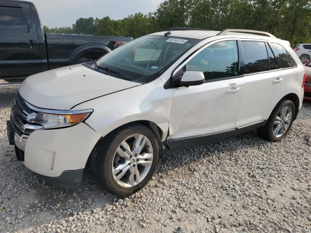 2FMDK3JC2DBA01205 - 2013 FORD EDGE SEL WHITE photo 1