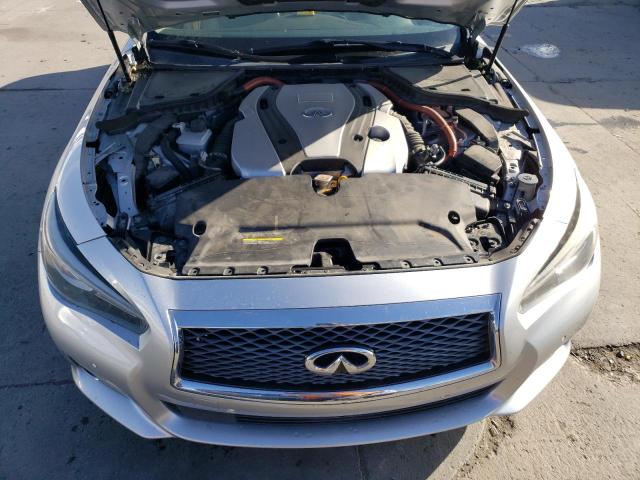 JN1AV7AP0EM690510 - 2014 INFINITI Q50 HYBRID PREMIUM SILVER photo 11