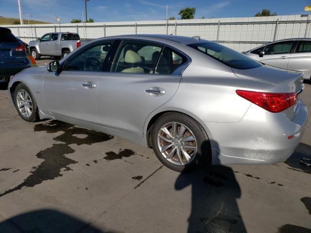 JN1AV7AP0EM690510 - 2014 INFINITI Q50 HYBRID PREMIUM SILVER photo 2