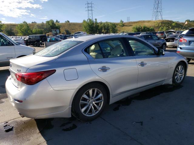 JN1AV7AP0EM690510 - 2014 INFINITI Q50 HYBRID PREMIUM SILVER photo 3