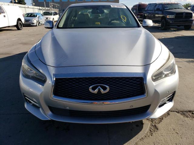 JN1AV7AP0EM690510 - 2014 INFINITI Q50 HYBRID PREMIUM SILVER photo 5