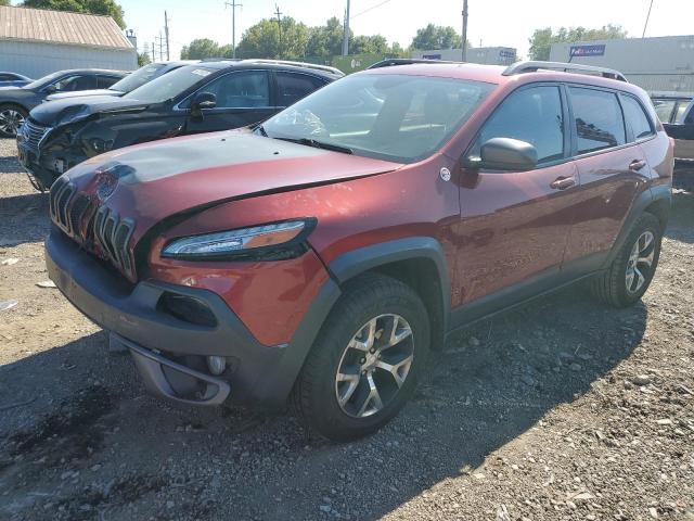 1C4PJMBB0EW156660 - 2014 JEEP CHEROKEE TRAILHAWK RED photo 1